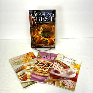 The Pampered Chef Recipe Booklets Set 4 Seasons Best 2000-2003 Cookbooks Lot